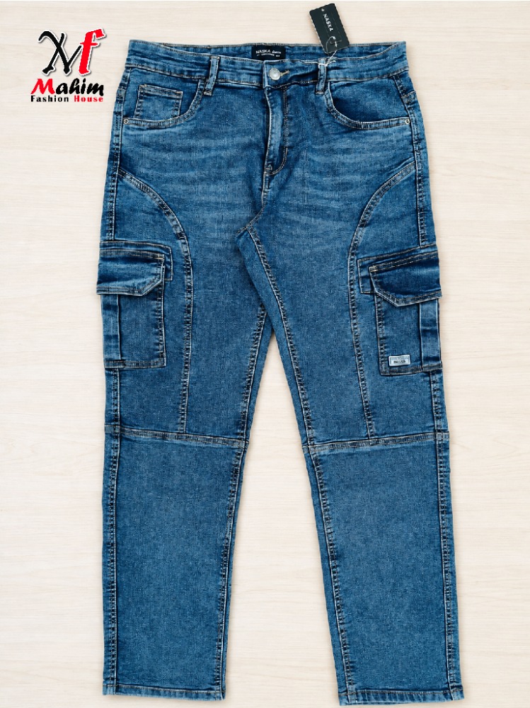 Classic Cargo Denim Jeans Pant